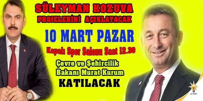 KOZUVA PROJELERİNİ AÇIKLIYOR