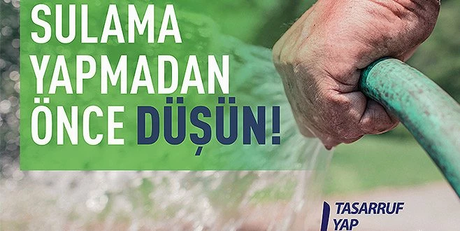 TESKİ?DEN SU TASARRUFU KAMPANYASI