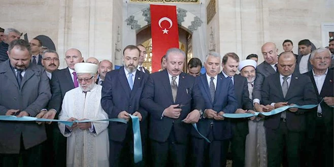 MECLİS BAŞKANI ŞENTOP TARİHİ CAMİ`NİN AÇILIŞINI YAPTI