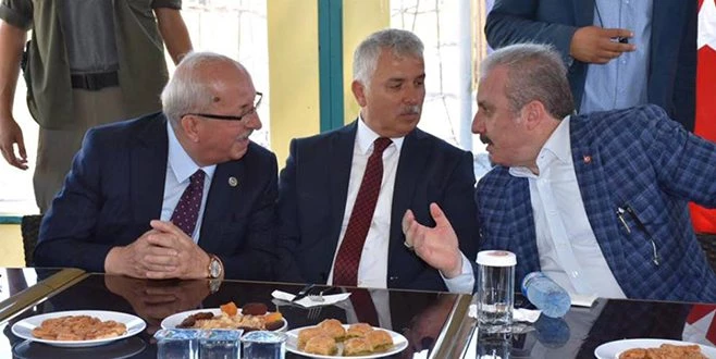 BAYRAMLAŞMAYA TBMM BAŞKANI ŞENTOP`TA KATILDI