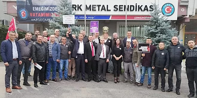 TMS`DEN KADINA ŞİDDETE HAYIR!