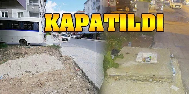 KALDIRIM KENARINDAKİ TUVALETE MÜDAHALE EDİLDİ