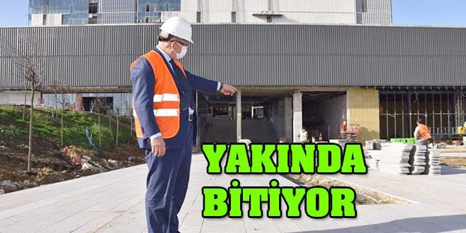 BÜYÜKŞEHİR BELEDİYESİ YENİ HİZMET BİNASINDAKİ ÇALIŞMALARDA SONA GELİNDİ