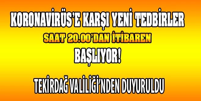 KAHVEHANELER ESNAFA ÇAY SERVİSİ YAPABİLECEKLER