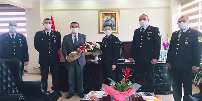 JANDARMA TEŞKİLATI`NDAN KAYMAKAM ABBAN?A ZİYARET