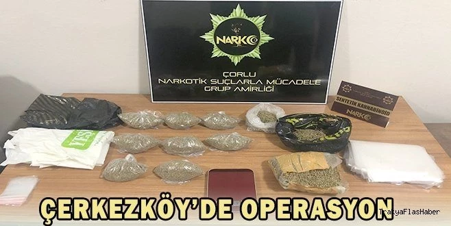 AĞAÇLIK ALANDA SAKLANAN UYUŞTURUCULAR DEDEKTÖR KÖPEK TARAFINDAN BULUNDU