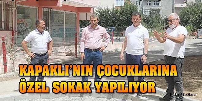 BAŞKAN ÇETİN ÇOCUK SOKAĞI?NDA ÇALIŞMALARI İNCELEDİ