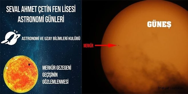 BU KEZ MERKÜR TUTULMASINI GÖRÜNTÜLEDİLER