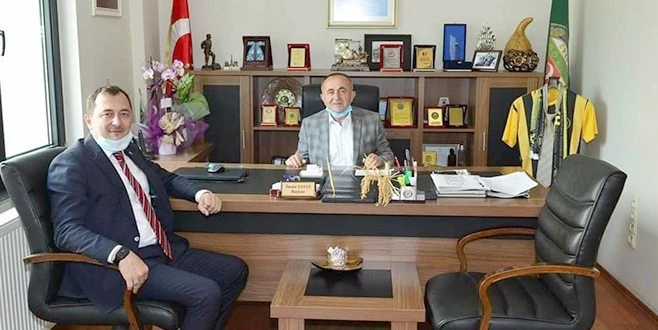 BAŞKAN YÜKSEL ZİRAAT ODASI`NI ZİYARET ETTİ