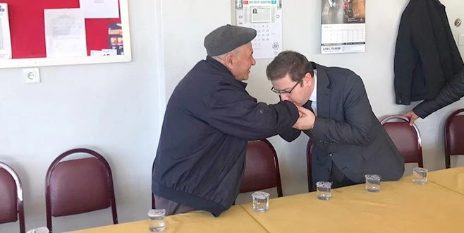 KAYMAKAMDAN ŞEHİDİN DEDESİNE BAŞSAĞLIĞI ZİYARETİ