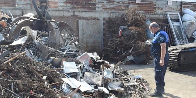 SÜLEYMANPAŞA ZABITASI HURDA İŞLETMELERİNİ DENETLEDİ