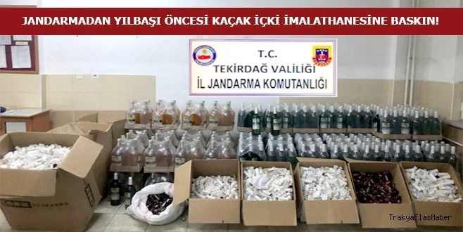 KAÇAK İÇKİ ÜRETENLERE DARBE