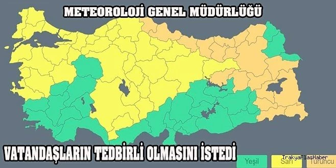 METEOROLOJİDEN BİR UYARI DAHA