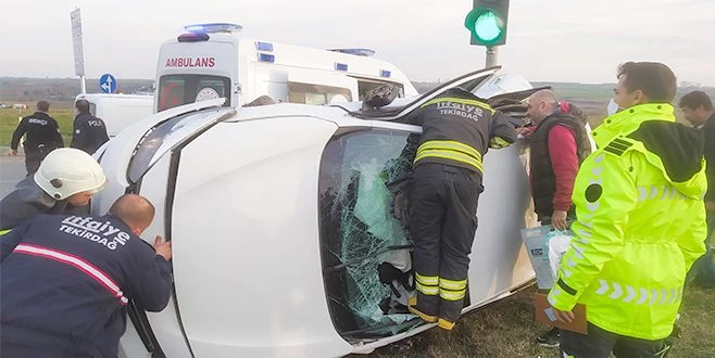 TEKİRDAĞ?DA FECİ KAZA: 1`İ AĞIR 5 YARALI