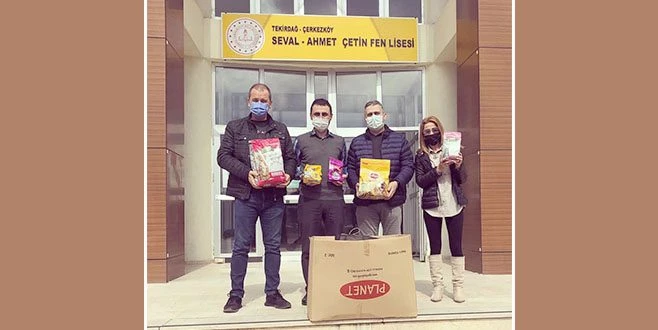 SEVAL  AHMET ÇETİN FEN LİSESİ`NDEN CAN DOSTLARA MAMA