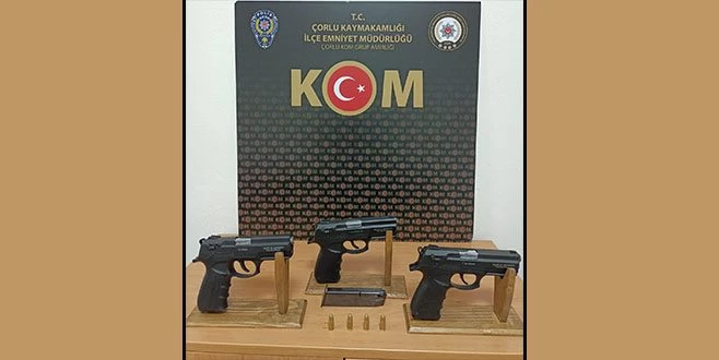 TEKİRDAĞ?DA SİLAH KAÇAKÇILARINA OPERASYON 