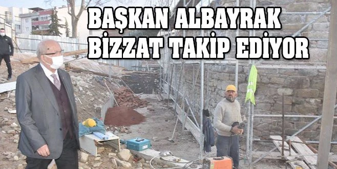 TARİHİ DEPO BİNASI?NDAKİ RESTORASYON ÇALIŞMALARI DEVAM EDİYOR