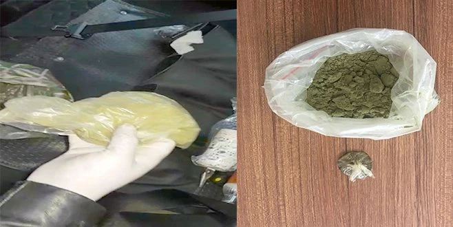 ÇORAPTAN UYUŞTURUCU ÇIKTI