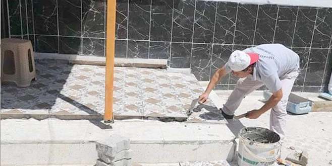 İBADETHANELERDE BAKIM ONARIM ÇALIŞMALARI YAPILIYOR