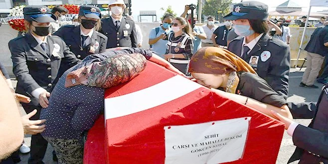 ŞEHİT BEKÇİ KOŞAL SON YOLCULUĞUNA UĞURLANDI