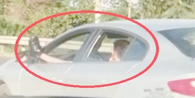 İSTANBUL-TEKİRDAĞ YOLUNDA ŞOK EDEN GÖRÜNTÜ