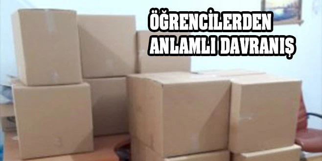 MİNİK ÖĞRENCİLERDEN ÖRNEK DAVRANIŞ