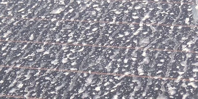 Gökyüzünden çamur yağdı 