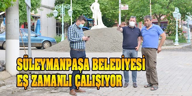 YOL ÇALIŞMALARI HEM MERKEZDE HEM KIRSALDA DEVAM EDİYOR