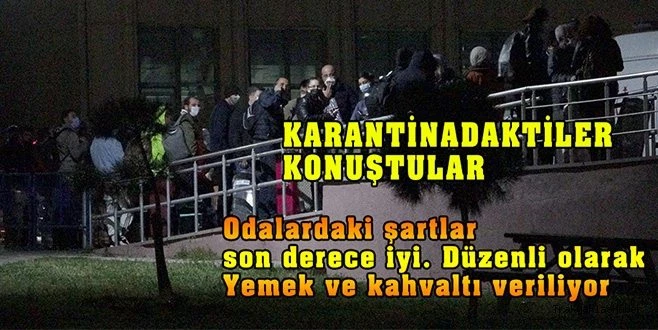 YURT DIŞINDAN GETİRİLEN ÖĞRENCİ KARANTİNA GÜNLERİNİ ANLATTI