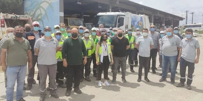 ERGENE BELEDİYESİ TEMİZLİK İŞLERİ PERSONELİNE İŞ GÜVENLİĞİ EĞİTİMİ VERİLDİ